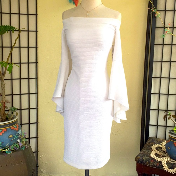 Bisou Bisou Dresses & Skirts - Off the Shoulder White 👗 Dress